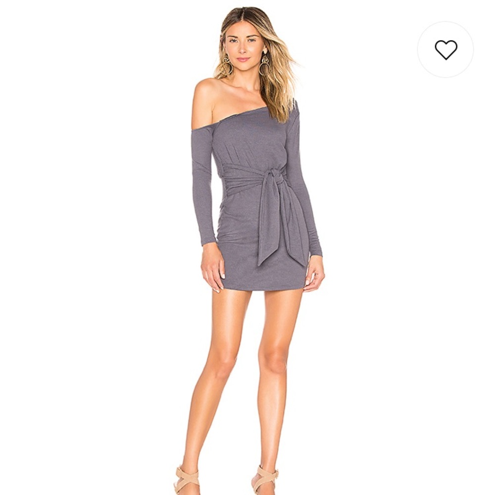 Privacy Please Jacqie Mini Dress in Charcoal S